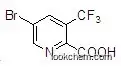 Molecular Structure of 1211580-84-5 (5-broMo-3-(trifluoroMethyl)pyridine-2-carboxylic acid)